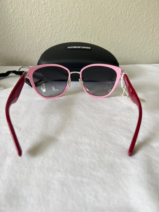 Dolce & Gabbana Sunglasses Pink Red&Yellow Logo Silver Retro Vintage Style main image 8